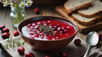 Cranberry soup for diarrhea